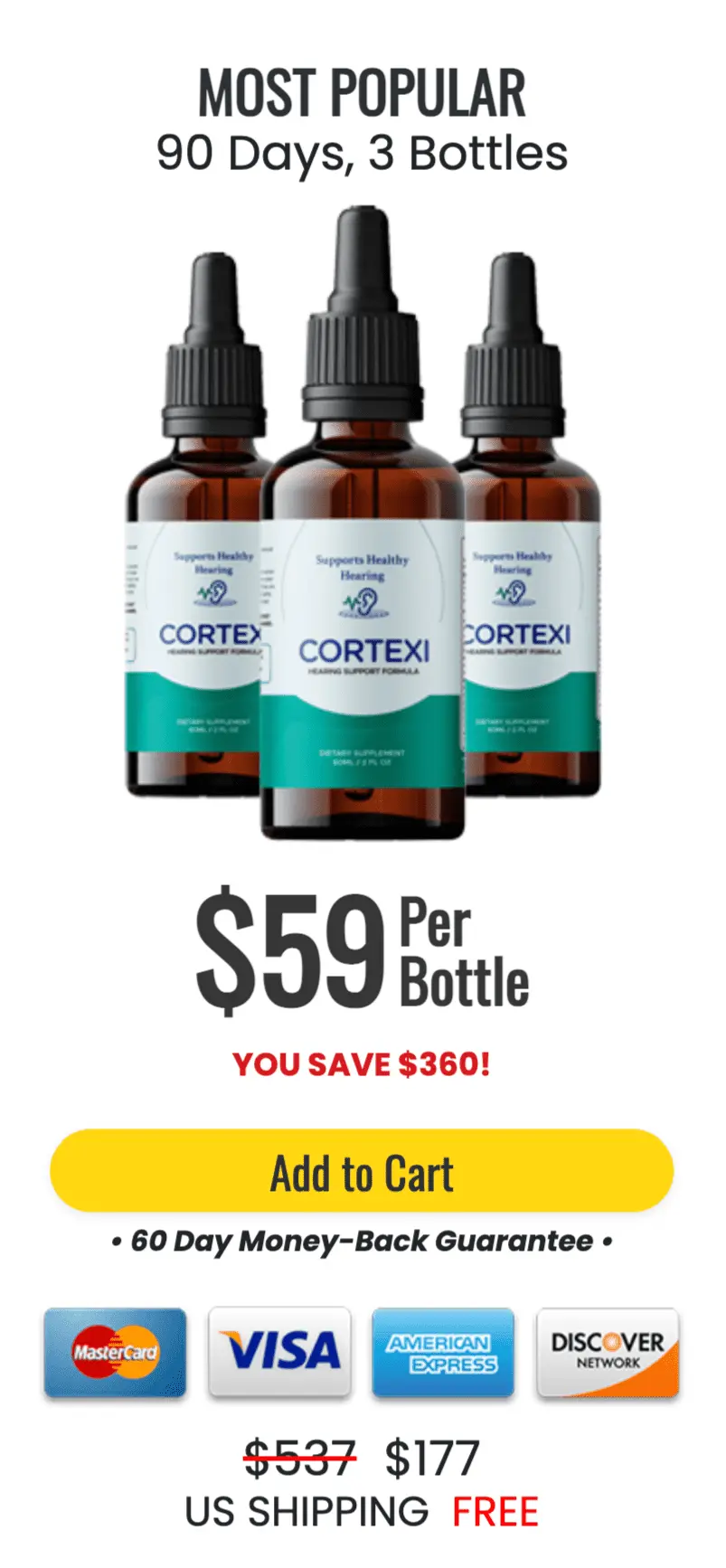 Cortexi - 3 Bottle Pack